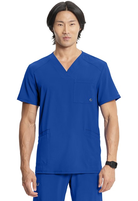 Bluza medyczna męska antybakteryjna Niebieski